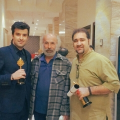 Morteza Shams and Kianoosh Ayari at the third Slaymaniyah Film Festival